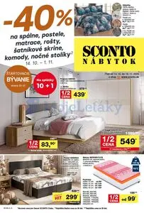 Propagačné noviny SCONTO, platné od 2026-10-14 do 2026-11-10.
